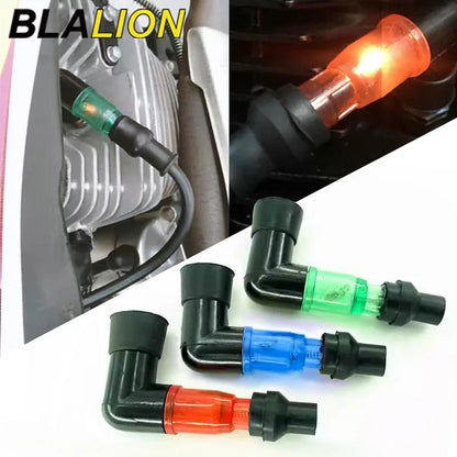 BLALION Universal Motorcycle Spark Plug Cap – 90° Flash Ignition Cap for Moto Engines