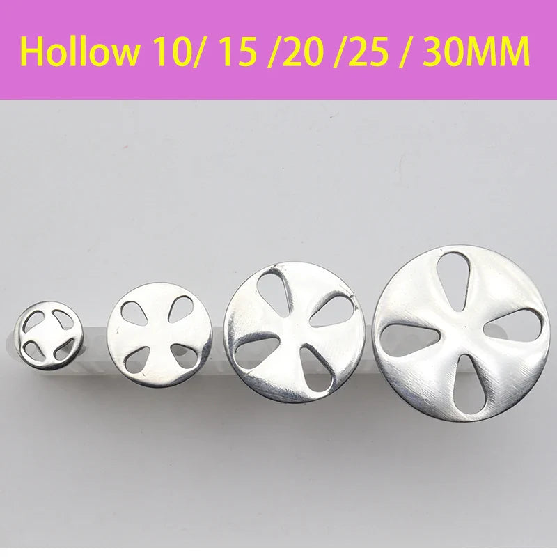 Stainless Steel Sanding Paper Discs for Nail Drills – Round Metal Disk Accessories in Sizes 10mm to 35mm