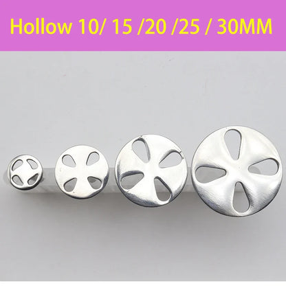Stainless Steel Sanding Paper Discs for Nail Drills – Round Metal Disk Accessories in Sizes 10mm to 35mm