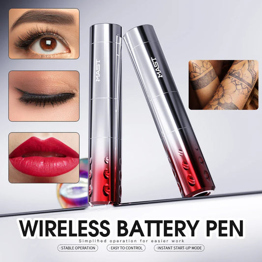 Mast Wireless Tattoo Machine – Permanent Makeup Gun for Eyebrows & Lips, Fits Universal Cartridges