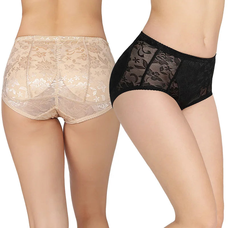 Women's Sexy Padded Butt Lift Panties – Mid-Waist Full Hip Enhancer Sponge Underwear