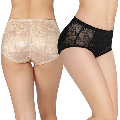 Women's Sexy Padded Butt Lift Panties – Mid-Waist Full Hip Enhancer Sponge Underwear