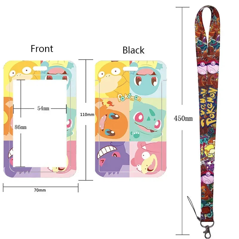 Pikachu Neck Strap Lanyard for Keys – ID Badge Holder, Keychain, Key Rings, Fashion Accessory Gift