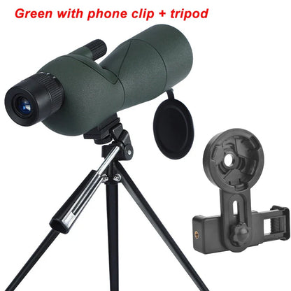 25–75x60 Zoom Spotting Scope – ED Lens Bak4 Prism Monocular Telescope for Bird Watching & Camping