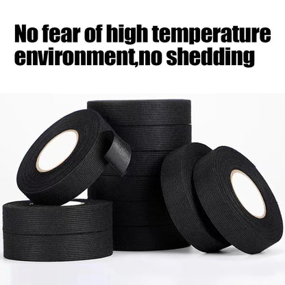 5Pcs Electrical Tape – Heat Resistant, Waterproof Harness Tape, Adhesive Cloth Insulating Automotive Fabric Tape