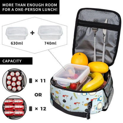 Totoro Miyazaki Anime Insulated Lunch Tote Bag – Portable Thermal Cooler for School & Office