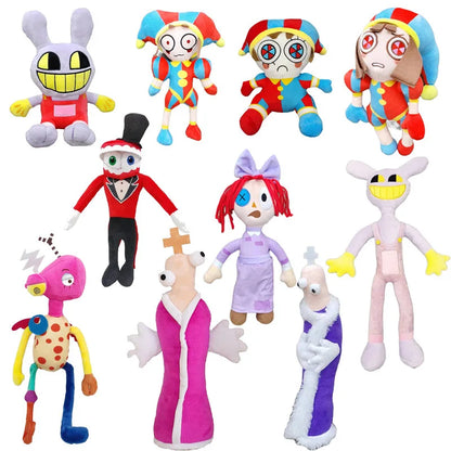 The Amazing Digital Circus Plush — Pomni & Jax Cute Stuffed Animal Dolls, Birthday & Christmas Gift for Kids