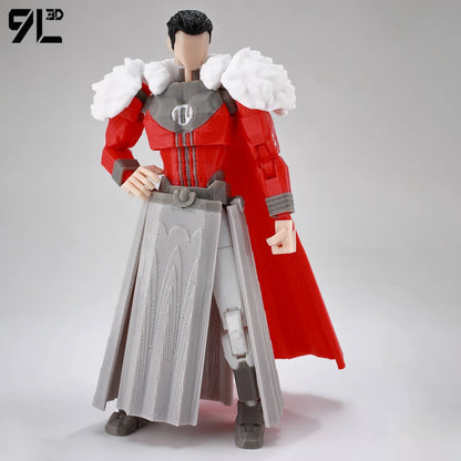 9L 3D Printed Invincible Tech Jacker T13 Lucky13 Action Figure – Multi-Jointed Motorcycle Collectible Model Toy Titan13