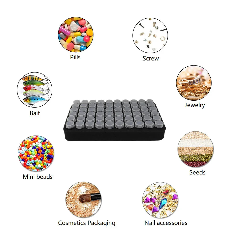 DIY Diamond Painting Storage Box – Multifunctional Container for Nail Art, Jewelry, and Rhinestone Mosaic