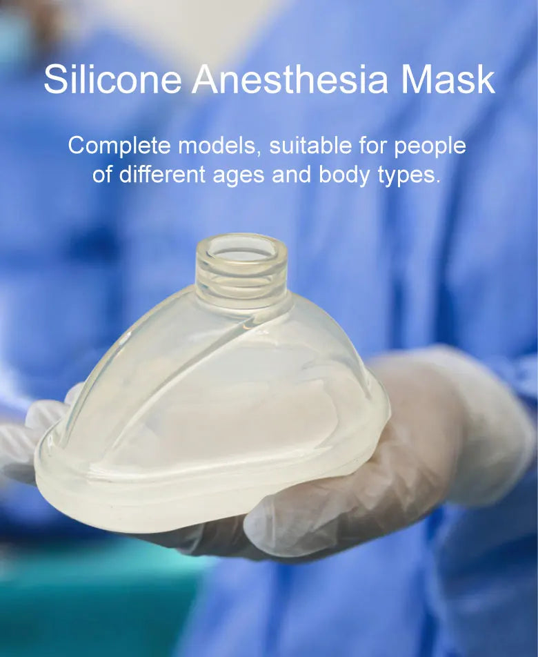 BamuCare Reusable Silicone Anesthesia Mask – First Aid Training Resuscitation Mask for Adult, Child & Infant