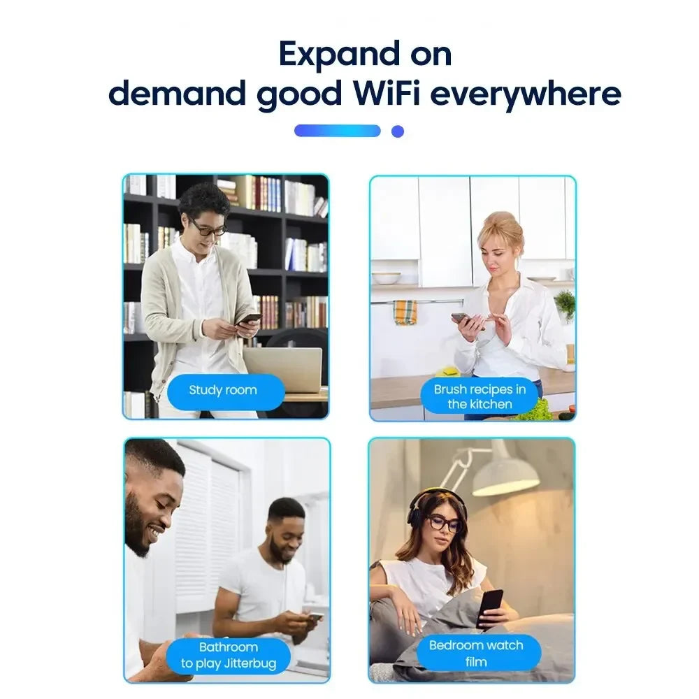 WALRAM 300Mbps Wireless WiFi Repeater – 2.4G 802.11N Long-Range WiFi Extender & Signal Booster Router