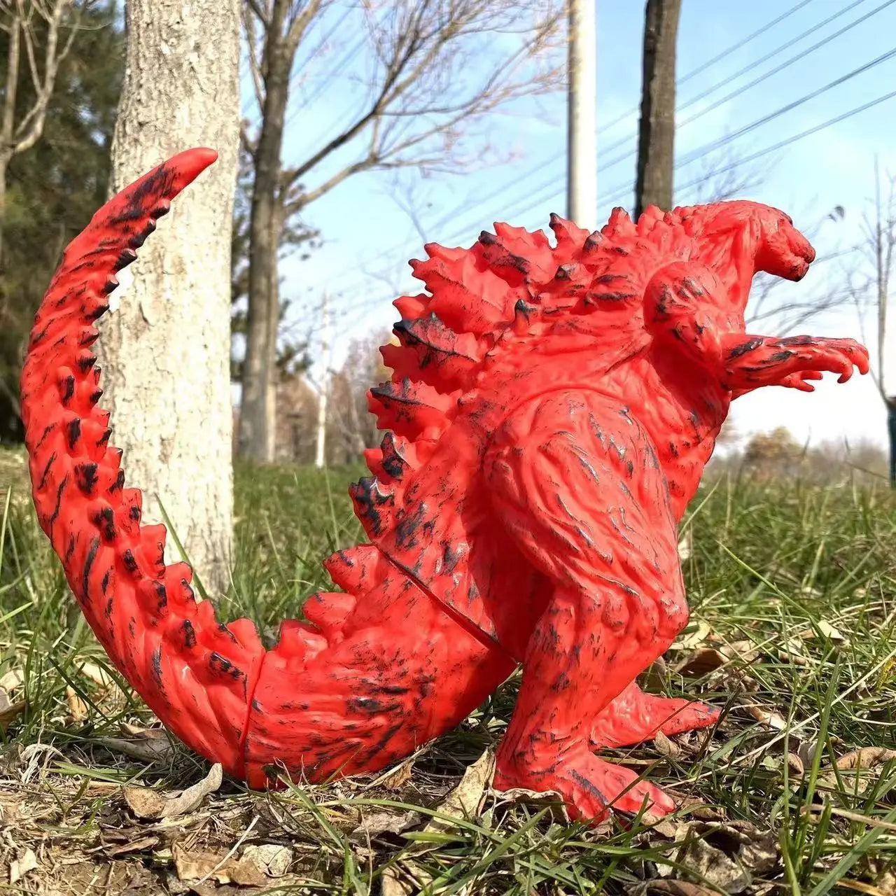 24cm Godzilla King of Monsters Action Figure – Mechanical Red Lotus Planet Collectible Toy, Birthday Gift for Kids
