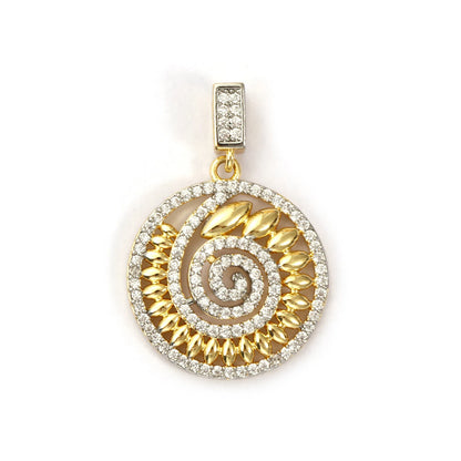 18K Gold Plated Sunflower Star Pendant – Brass Micro Pave Cubic Zirconia DIY Necklace Jewelry Making Charm