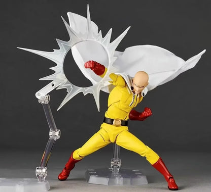 KAIYODO Revoltech ONE PUNCH-MAN Saitama Action Figure – PVC Anime Statue, Collectible Decor & Gift