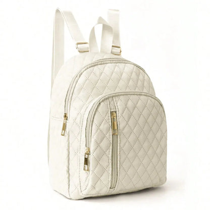 Quilted Pattern Classic Backpack - Stylish and Durable Design