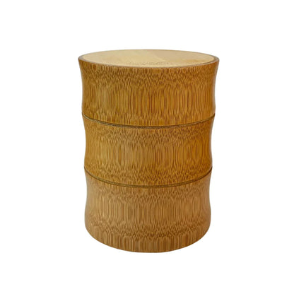 Natural Bamboo Food Storage Box – Eco-Friendly Tea, Nut, & Spice Canister Organizer for Kitchen