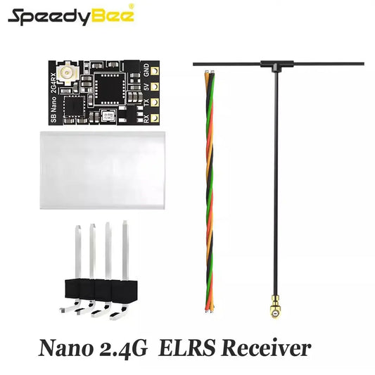 SpeedyBee Nano 2.4G ExpressLRS (ELRS) Receiver – Long Range FPV Drone DIY Parts for Freestyle Flying