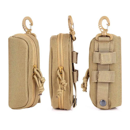Tactical MOLLE Shockproof Eyeglass Case – Portable 1000D Nylon Protective Hunting Sunglasses Box