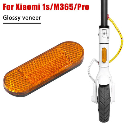 Electric Scooter Wheel Cover Protective Shell with Adhesive Strip - Reflective Sticker for Xiaomi Pro 2/1S/Mi3 Pro Front and Rear Safety