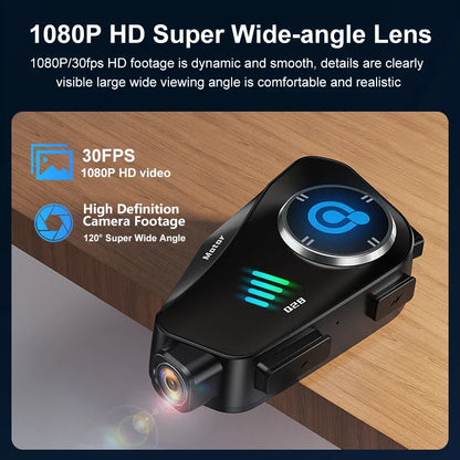Q28 Motorcycle Helmet Bluetooth Headset — 1080P HD Wireless Camera with Super Wide-Angle Lens, WiFi, IP66 Waterproof Video Recorder