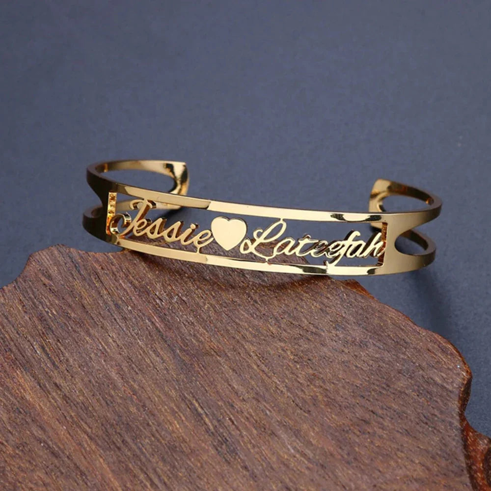 Personalized Couple Name Bracelet – Custom Handmade Gift for Her, Birthday or Anniversary