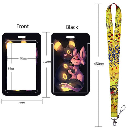 Pikachu Neck Strap Lanyard for Keys – ID Badge Holder, Keychain, Key Rings, Fashion Accessory Gift
