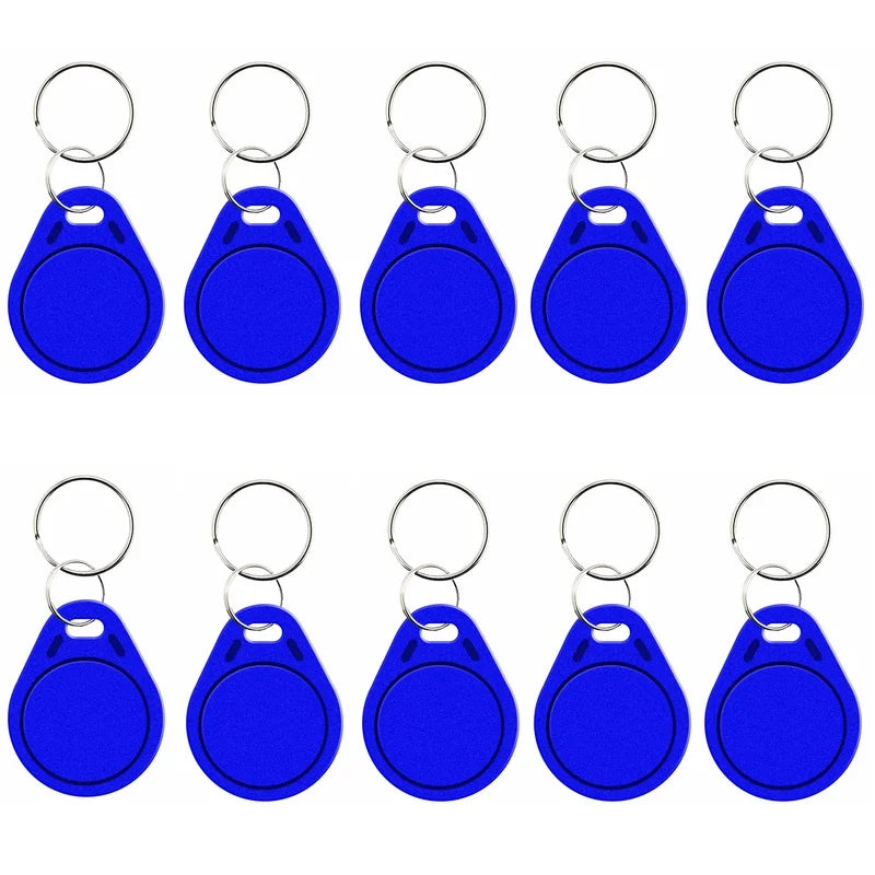 10PCS 125KHz T5577 Rewritable Keyfobs – Duplicate RFID 5200 Proximity Access Card ID Token Keychain Cloner Tags
