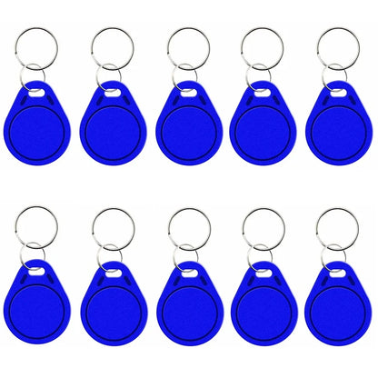 10PCS 125KHz T5577 Rewritable Keyfobs – Duplicate RFID 5200 Proximity Access Card ID Token Keychain Cloner Tags