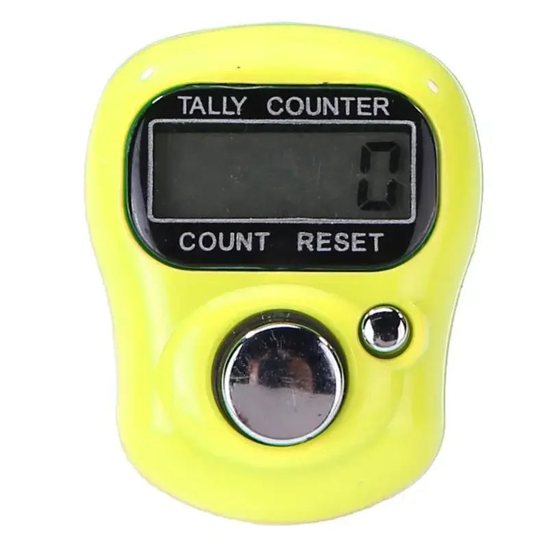 Mini Finger LCD Electronic Counter — Digital Counting Tool (0-99999) for Sewing, Knitting & Weaving
