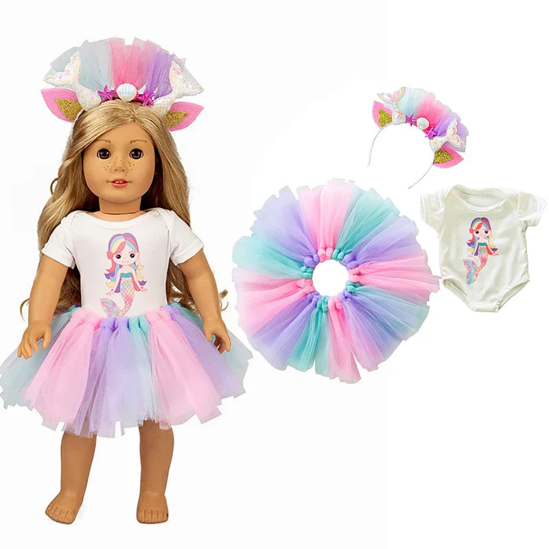 18-Inch American Girl Doll Clothes – Coat, Tights & Pants Outfit for Newborn & Baby Dolls