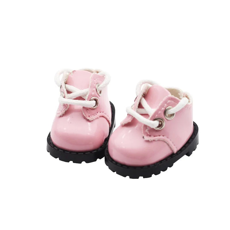 LABUBU Leather Shoes for 17cm Cotton Dolls – Casual Sports Boots DIY Doll Accessories