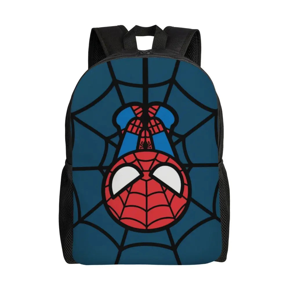 Custom Spider-Man Web Backpack – Water-Resistant School & College Bag for Men and Women