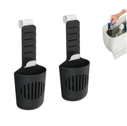 Silicone Toilet Tank Tablet Holder - Hanging Cleaner & Deodorizer Organizer