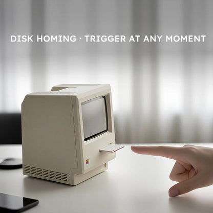 Retro Maclock Alarm Clock – Creative Electronic Desktop Clock with Wake-Up Function for Students