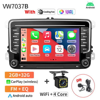 GRANDnavi Android 13 Car Radio GPS - 2Din Multimedia Player for VW, Skoda Octavia, Golf 5/6, Passat B6, Polo, Jetta