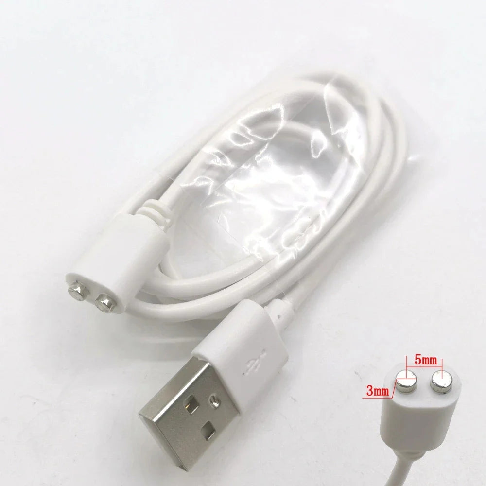 2-Pin 8mm Magnetic Charging Cable Connector – Universal Replacement Adapter for Beauty Instruments & Smart Devices, Single Piece