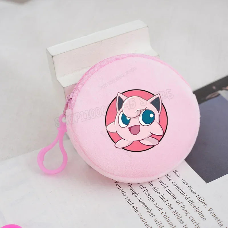 Pokemon Kids Plush Coin Purse — Pikachu, Charmander, Gengar, Squirtle & Charizard Mini Zipper Wallet for Boys & Girls