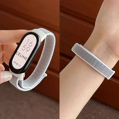 Sport Nylon Loop Strap for Xiaomi Mi Band 9 8 NFC – Replacement Wristband for Mi Band 7 6 5 4 3