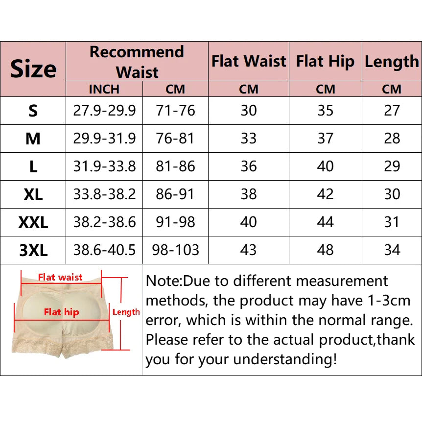 Women’s Butt Lifter Panty – Padded Body Shaper High Waist Tummy Control Underwear for Lifted Hips & Curves