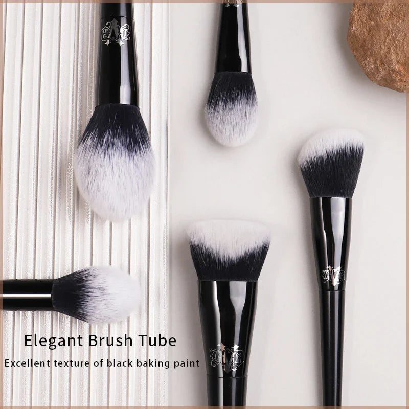 Kat Von D Makeup Brush Set – KVD Foundation, Blush, Highlight, Concealer, Powder & Eyeshadow Brushes Kit