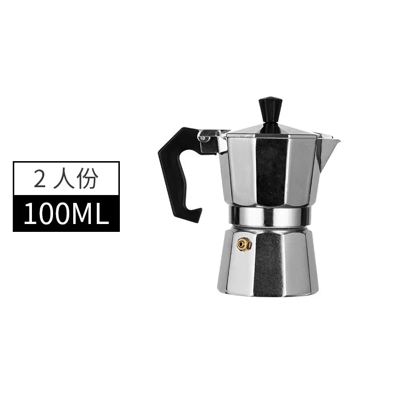 Mocha Coffee Pot – Italian Aluminum Octagonal Portable Coffee & Tea Maker