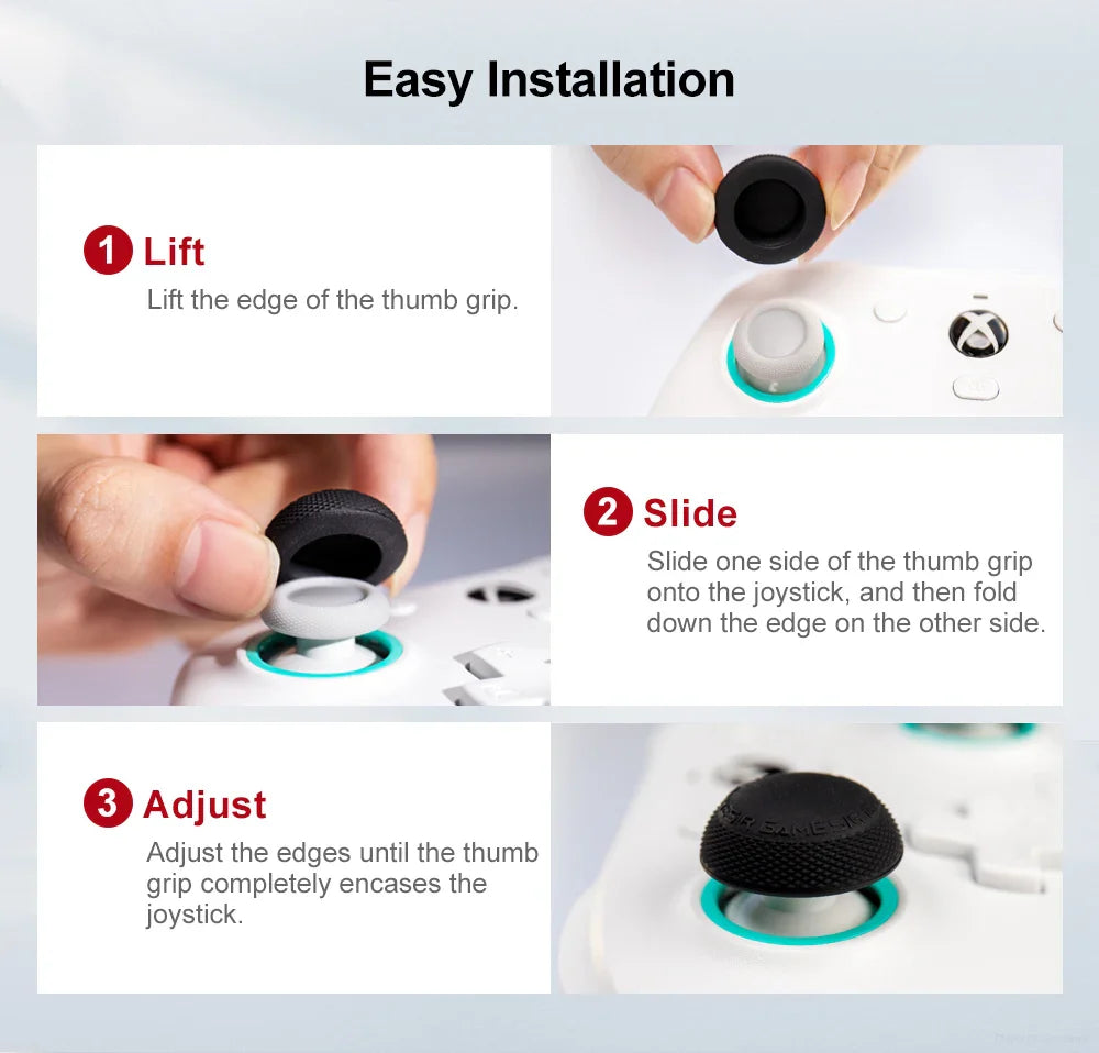 GameSir Colorful Silicone Thumb Grip Caps – Joysticks for GameSir, Xbox One/Series, Switch Pro, PS4 & PS5 Controllers