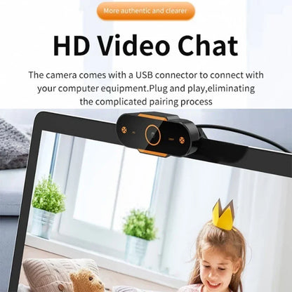 1080P HD Auto Focus Webcam – USB PC Camera with Microphone for Video Calls, Online Teaching & Office Meetings