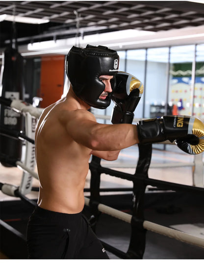 WOSWEIR Kickboxing Helmet – PU Protective Gear for Karate, Muay Thai, MMA, Sanda & Boxing – Adult & Kid Training Equipment
