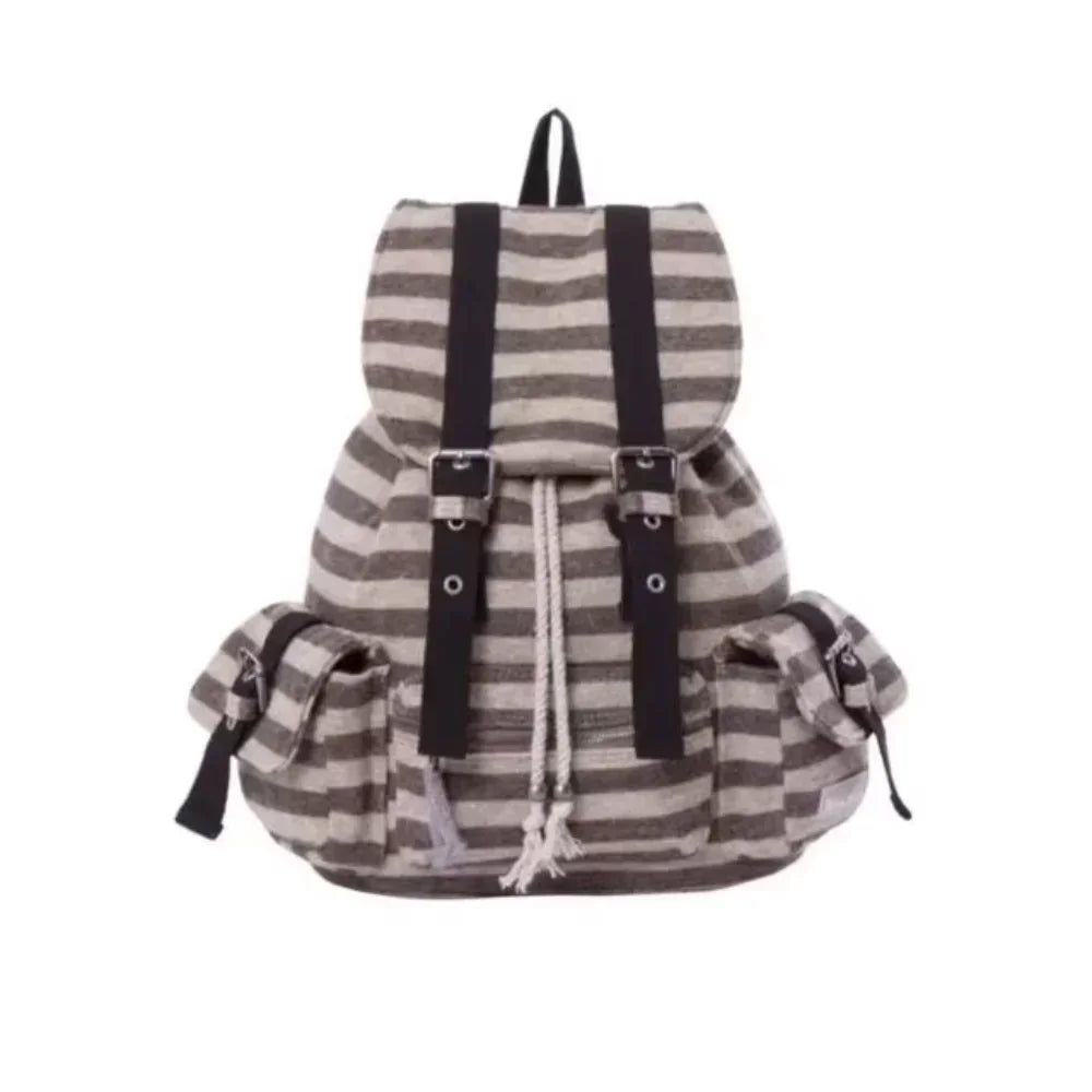 High-Quality Korean Unisex Backpack – Drawstring Design Soft Tote Bookbag with Large Capacity