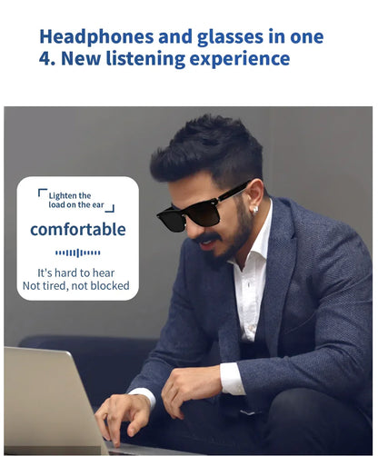 Hiwego Smart Music Sunglasses with Bluetooth Earphones – Wireless HIFI Headset for Driving & Hands-Free Calls