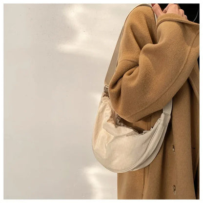 Casual Nylon Hobo Crossbody Bag for Women – Shoulder, Half Moon, Tote Travel Shopper & Purses