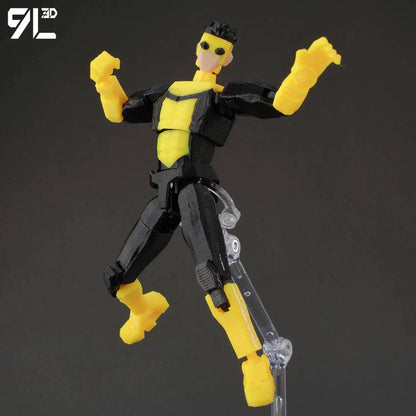 3D Printed Invincible 2.0 Superheroes Action Figures – Multi-Jointed Anime Toy Model Ornaments Gifts