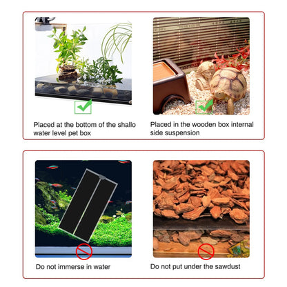 5-45W Adjustable Plant Heating Pad - Waterproof Reptile Heater Mat with Temperature Control for Indoor Garden Seedlings