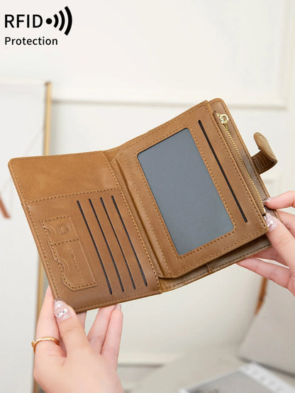 Multi-Functional RFID Anti-Theft Passport Bag – PU Leather Wallet with Multi Card Slots & Large Capacity